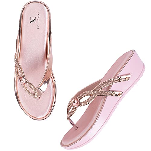 See full amazon price history chart for XE Looks Stylish Peach Wedges Slippers For Women XE Looks Stylish Peach Wedges Slippers For Women (B09FLDGHXR) Amazon Price History, Amazon Price Tracker