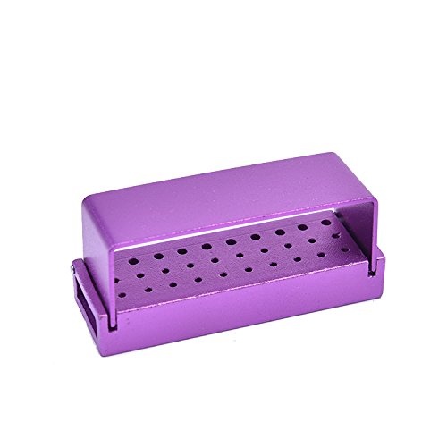 Annhua Dental 30-Hole Bur Block File Holder Organizer with Random Colour