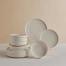 Karaca Stream Bone Felix XL Dinner Service 18-Piece for 6 People - Elegant Crockery Set Made of Fine Bone Porcelain, Modern Design, Microwave & Dishwasher Safe