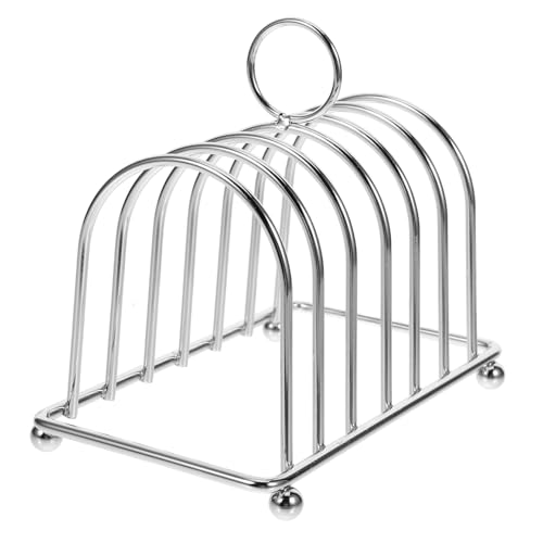 CIYODO Toasted Bread Holder Toast Rack Metal Slice Desktop Toast Stand for Kitchen Accessory