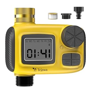 Sprinkler Timer for Outdoor,2025 Brass Inlet Release Water Timer for Garden Irrigation Hose Timers with Rain Delay and Manual Irrigation for Garden,Lawn,Yard Watering System
