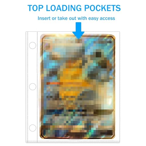 Mini Card Binder 1-Pocket - Super Lightweight Zipper Binder Holds 80+ Trading Cards, Top Loading Collectible Album for TCG, MTG, Sports & Game Cards, Portable Gift for Girls & Collectors - Image 4