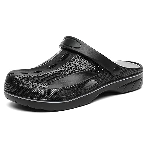 Image of VZQ Women and Men Arch Support Clogs Slip-on Garden Shoes Outdoor Beach Slippers Sandals with Plantar Fasciitis Feet Cushion Insoles