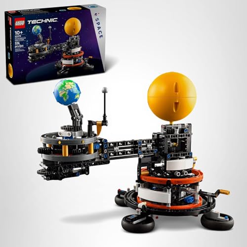 LEGO Technic Planet Earth and Moon in Orbit Building Set, Outer Space Birthday Gift for 10 Year Olds, Solar System Toy for Imaginative, Independent Play, Room D&eacute;cor for Boys & Girls, 42179