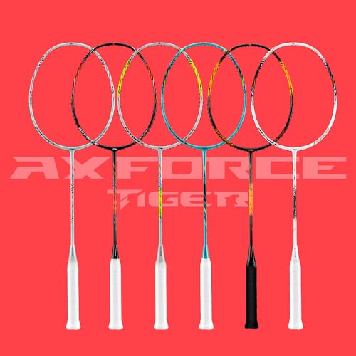 Image of Li-Ning Axforce Tiger Unstrung Badminton Racquet for Professional Players| 32 LBS Max Tension | Head Heavy | 7mm Flexible Shaft | Carbon Fibre Frame