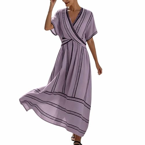 Robe décontractée féminine fluide ornée de motifs élégants