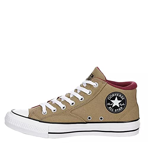 Converse Unisex Chuck Taylor All Star Malden Street Mid High Canvas Sneaker - Lace up Closure Style - Roasted/Cherry Vison/Black 12