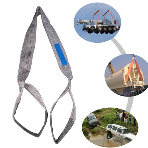 Eslinga de Elevación Eslinga de Elevación de Alta Resistencia 4T PES Correas de Elevación Correas de Eslinga de Elevación de Ojo Plano Eslinga de Red de Cuerda de Alambre Correa