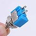 Taiss 10PCS SPST Mini Toggle Switch 2 Pin 2 Position ON/Off Miniature Toggle Switch 6A 125V MTS-101