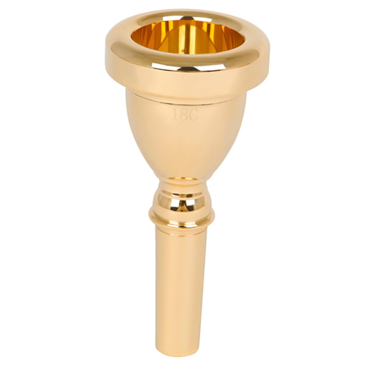 Goldene Tuba 14mm Mundstück aus Messing für Anfänger und Profis