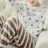 (Matériau) - Les ensembles de pyjama pour femmes sont fabriqués à partir de 95% de viscose / à 5% de spandex, de tissu d'épaisseur modeste doux et respirant, vous permet de vous mettre à votre disposition pendant que vous dormez et salon tranquillement.