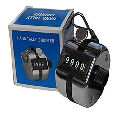 Radhika Poojan Bhandar Silver Metal 4 Digit Manual Tally Hand Held Mechanical Click Counter (B083P1T9ZB) Amazon Price History, Amazon Price Tracker
