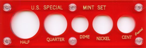 Portamonedas Acrílico Capital Plastics 2" x 6" Rojo