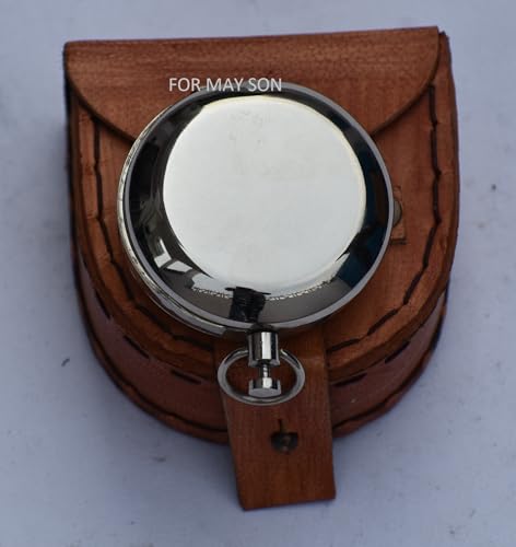 Brújula de latón grabada con cadena – Vintage con mensaje de amor en caja de regalo – recuerdo romántico para amantes de los viajes miniatura 7