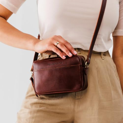 Image of Portland Leather Goods Small Camera Bag Purse for Women - Handmade from the Finest Full-Grain Hides
