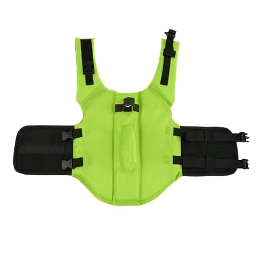 Miniatura 5 de Fonlam Chaleco Salvavidas Para Perros Mascota Cachorro Flotador Piscina Perros Ropa Chaleco De Seguridad Perrito Natación Verde, X-Small
