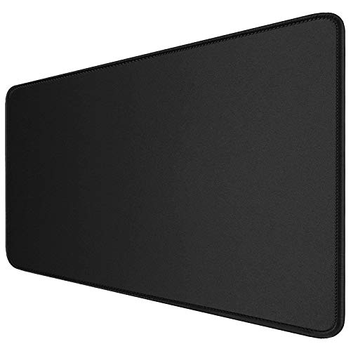 Image of Large Mouse Pad- 31x12 in. XL Mousepad Keyboard Pad with Stitched Edges, Uitra-Smooth Mouse Mat & Non-Slip Rubber Base, Gaming Mouse Pad for Gamer, Office & Home, Black