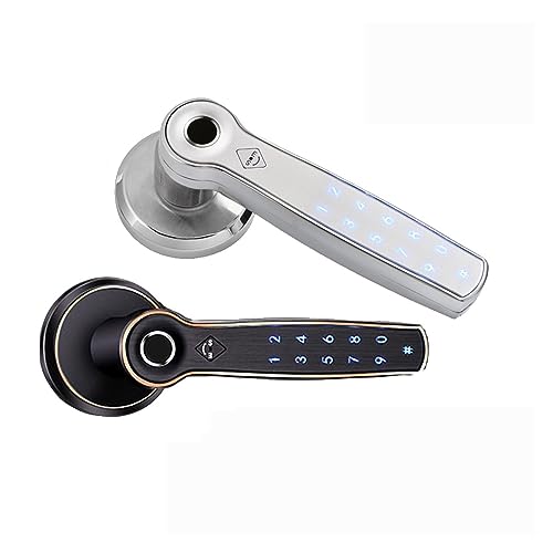 Serrure d'empreinte digitale biométrique blanche TTlock avec clé de secours - 4