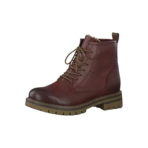Marco Tozzi 2-2-26266-23, Botas de Nieve para Mujer, Rojo (Vino Ant. Combi 596), 40 EU