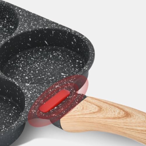 Wok antiadherente de aluminio 7.5 pulgadas negro miniatura 6