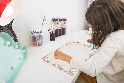 A3 Papier Schreibtischunterlage Friendly Fox Einhorn für Kinder