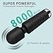 Personal Back Massager - Handheld Waterproof & Rechargeable Massager - 20 Speeds 8 Patterns Vibration Massage - Perfect for Travel Relaxation, Relieves Back, Legs Muscles (Black)