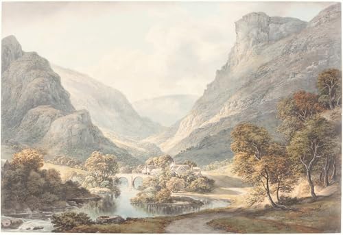 Affiche Toile une vue de Dovedale par Glover 60x90cm pour decoration murale de salon