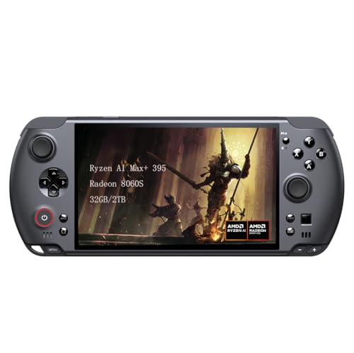 GPD Win 5 Portable Handheld Game Console 7 Touchscreen 1920X1080 Mini Laptop UMPC Win 11 CPU AMD Ryzen AI Max+ 395 32GB LPDDR5 RAM/2TB M.2 NVMe 2280 SSD Black