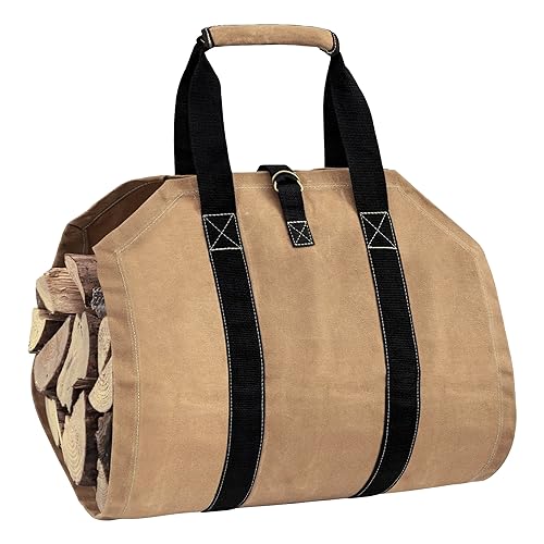 Firewood Carrier, Wood Carrier for Firewood, Log Bag Firewood Storage Outdoor, Firewood Carriers with Handles