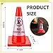 Henoyso 6 Pack 18 Inch No Parking Reflective Cone, Traffic Safety PVC Cones for Park Lot, Orange Construction Cone with No Parking Reflective Collars 360-degree for Driveway Road Outdoor