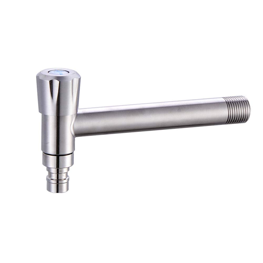 Ghjrthfj One Color Taps, Wall Stainless Steel Cold Water Tap Bathroom Mop Pool Faucet