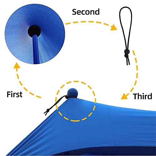 Umardoo Family Beach Tent Sun Shade Canopy 10×9Ft With 4 Aluminum Poles, Upf 50+ Uv Protection Easy Setup Pop Up Portable Sun Shelter With Carrying Bag #TOP4