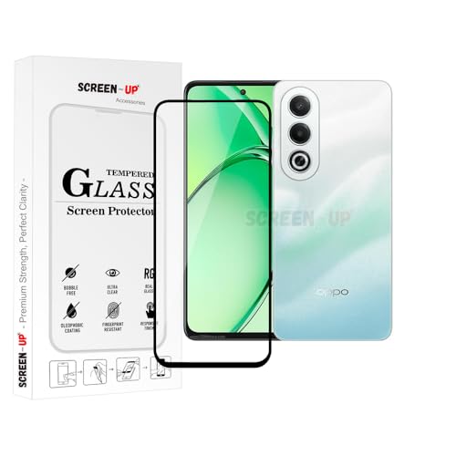 Image of ScreenUp Tempered Glass For Oppo K12x - Ultra Clear, 9H Scratch Resistant, Full Coverage, Easy Install Screen Protector