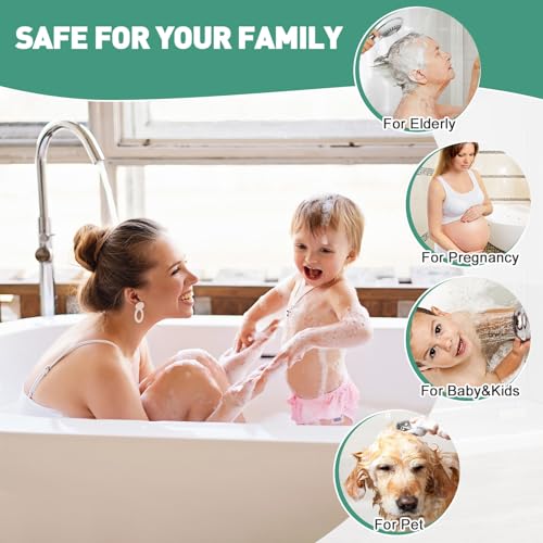 Image of Square Shower Mat Non Slip: 32 x 32 Inch Extra Large Shower Mats with Drain Hole in Middle - PVC Loofah Anti Slip Shower Floor Matt for Inside Shower