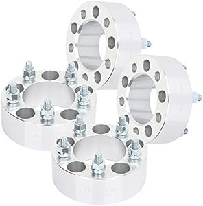 TUPARTS 4x 5 lug wheel spacers 2 inch 5x4.5 5x114.3mm Wheel Spacers 82.5mm 5 Lug Wheel Spacers Adapters fits for 1996-2007 for Dodge Caravan 2006-2012 for Ford Fusion with 12x1.5 Studs