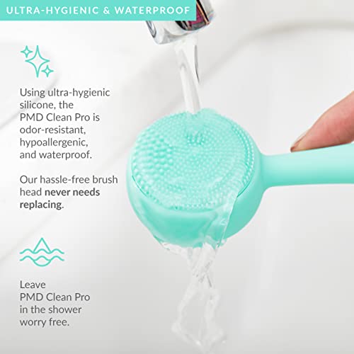 Pmd Clean Pro - Smart Facial Cleansing Device With Silicone Brush & Activewarmth Anti-Aging Massager - Waterproof - Sonicglow Vibration Technology - Clear Pores & Blackheads - Lift, Firm, & Tone Skin #TOP6