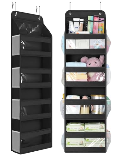 Yecaye 5-Tier Over-the-Door Organizer with PVC Windows