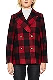  ESPRIT Damen 097EE1G031 Mantel, Mehrfarbig (Dark Red 610), 38