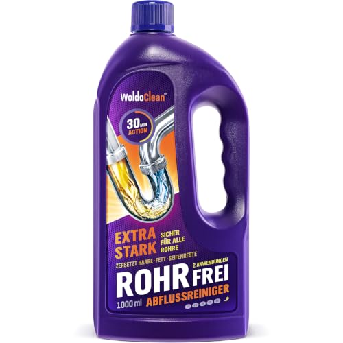 (-30%) WoldoClean Rohrreiniger & Abflussreiniger Gel 1000ml extrem stark