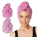 The Original Turbie Twist Microfiber Hair Towel (2 Pack) Light Pink - Dark Pink