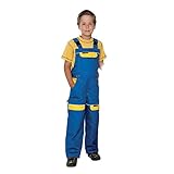 Arbeitshose Latzhose Kinder Arbeitslatzhose Kinderhose Kinderlatzhose (COOL KID-GELB) (140 cm)