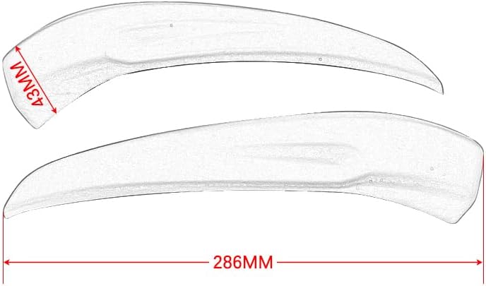 Pair Motorcycle Rear Trunk Side Cover Panels Luggage Box Pannier Fairing Cover Trim Guard for BMW K1600GT/ K1600GTL/ R1200RT/ R1250R (Up)