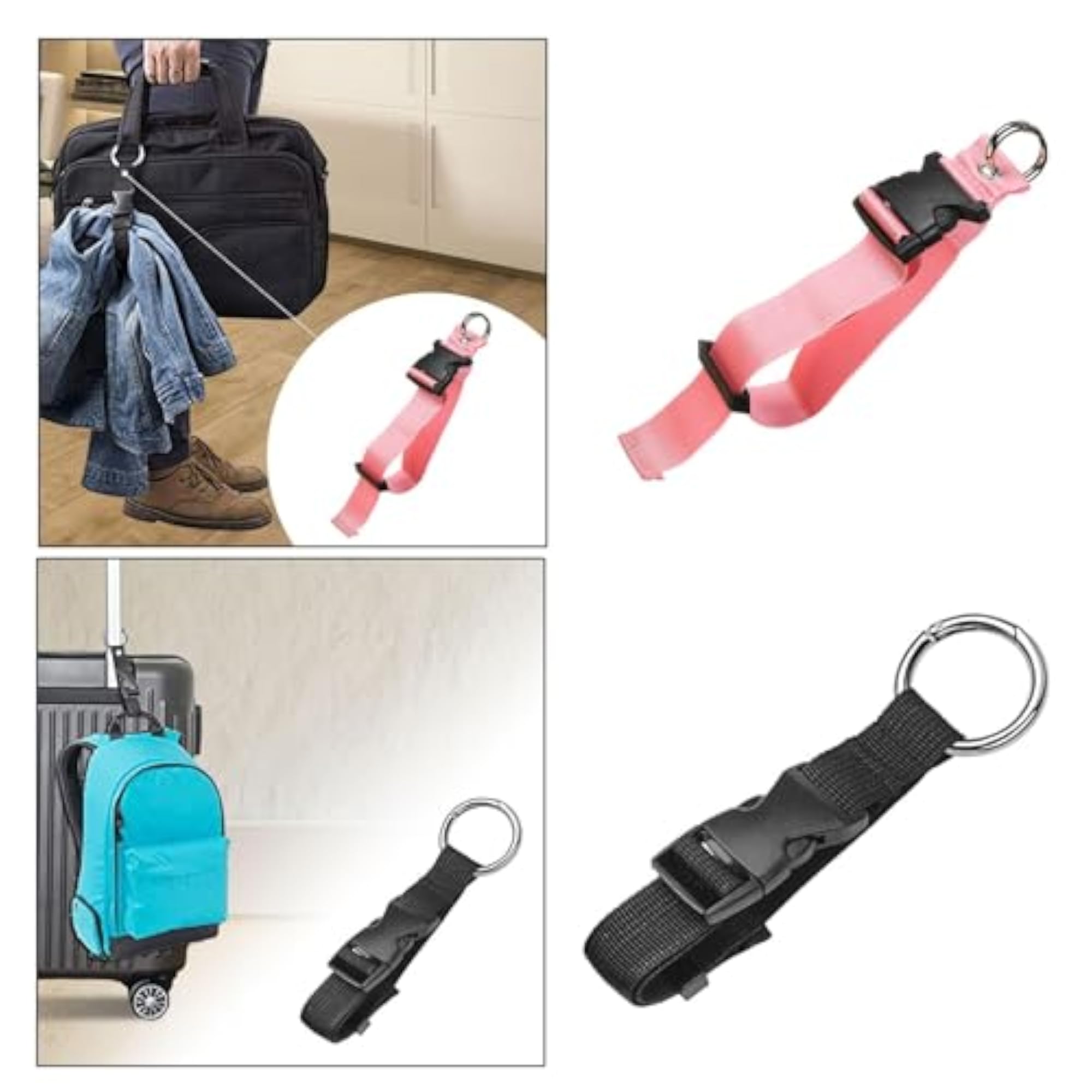 Luggage Strap Jacket Gripper, Black