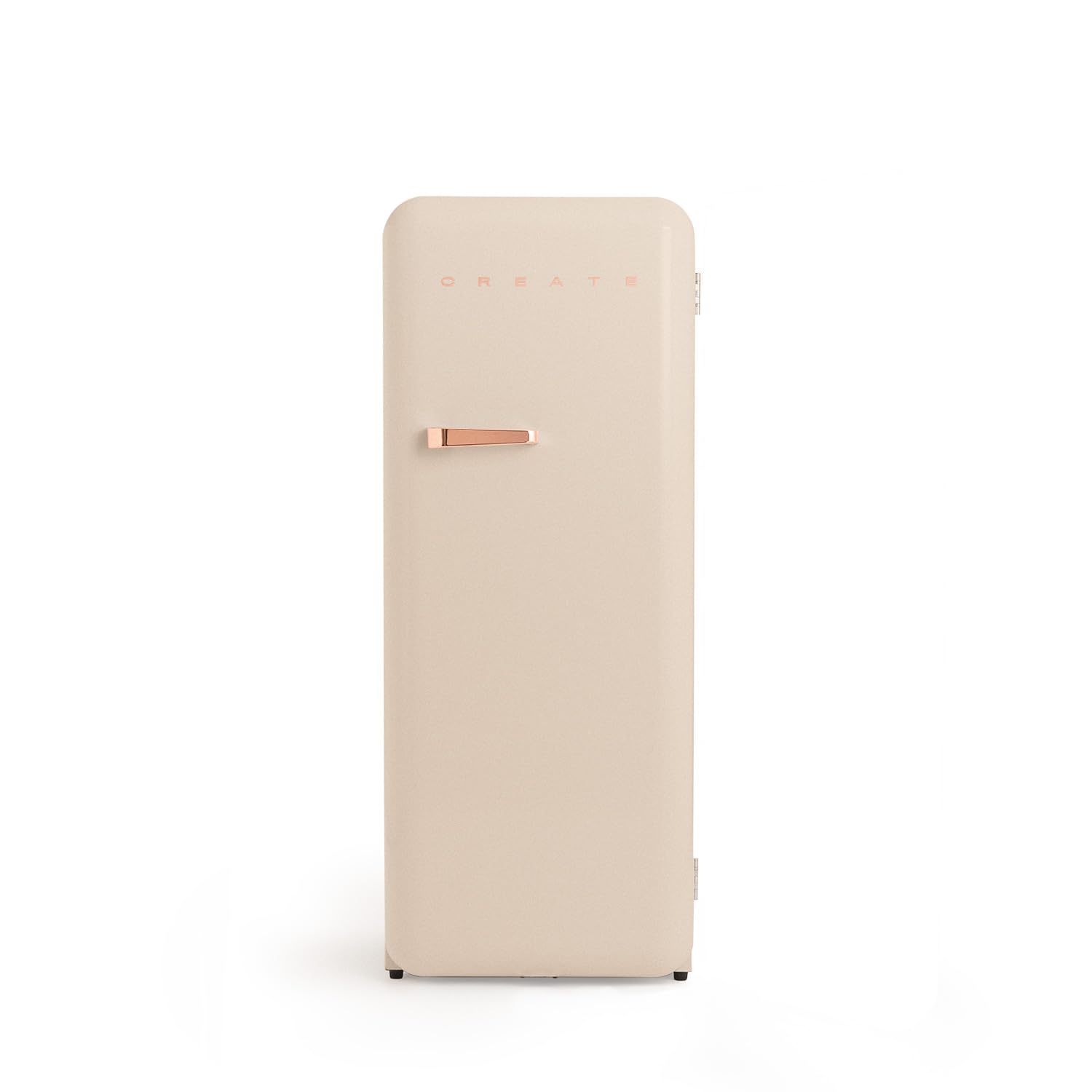 CREATE / RETRO FRIDGE 150 TERRACOTA/Frigorífico blanco roto maneta terracota con congelador 281L / 102W. bajo consumo. 150cm. 3 estantes. regulador temperatura. botellero. 60x60x150cm — view 15