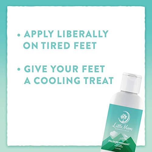 Little Moon Essentials Cooling Foot Lotion, Fresh Peppermint, 4 Oz. #TOP3