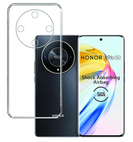 Amazon Brand - Solimo Silicone Honor X9B 5G Back Cover | Slim Soft Back Case for Honor X9B 5G (Transparent)