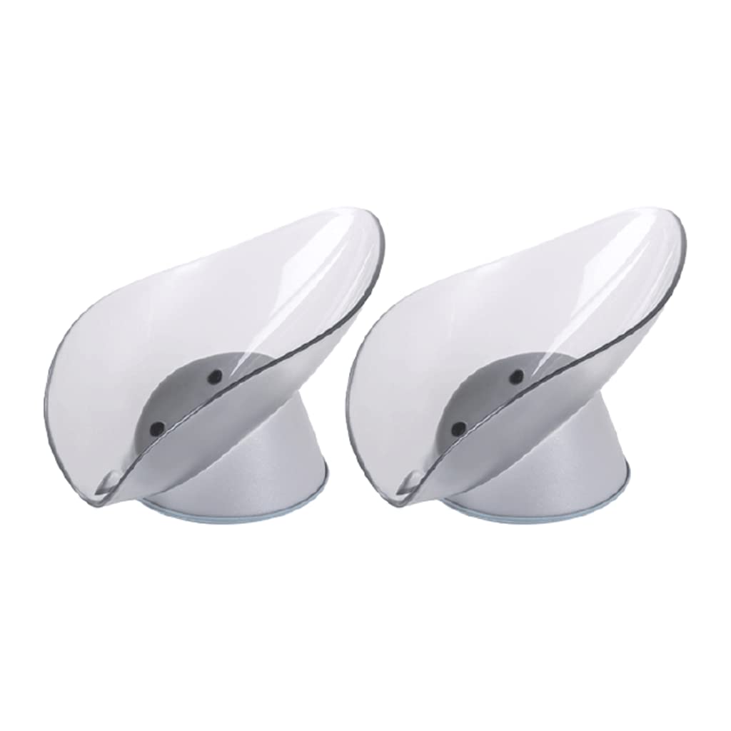 Soap dishes, Soap Dish Holder,SoapTray,Self-Draining Creative Storage Detachable Drain(Blu)