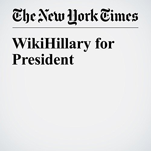 WikiHillary for President cover art