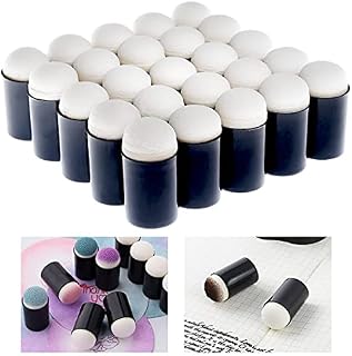 Finger Sponge Daubers Set,Tianher 40 Pcs Painting Finger Sponges Chalk Stamping Tool for Painting Drawing Ink DIY Craft.