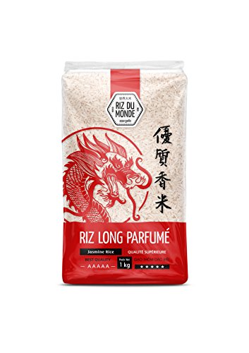Riz du Monde Arroz blanco largo, dragón perfumado, 1 kg, 5 unidades